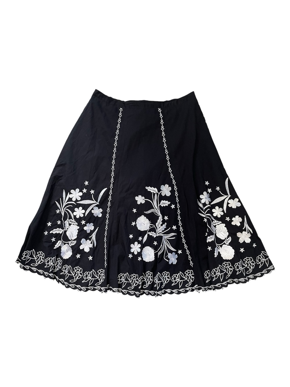 Tango Mango Black and White Floral Skirt